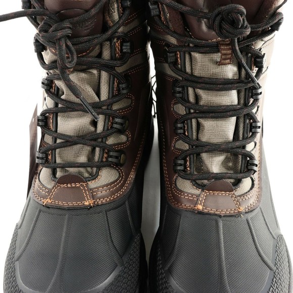 Weatherproof Mens Clint Winter Boots 10 M Brown Memory Foam -20 Rated Hiking NEW - Picture 8 of 8